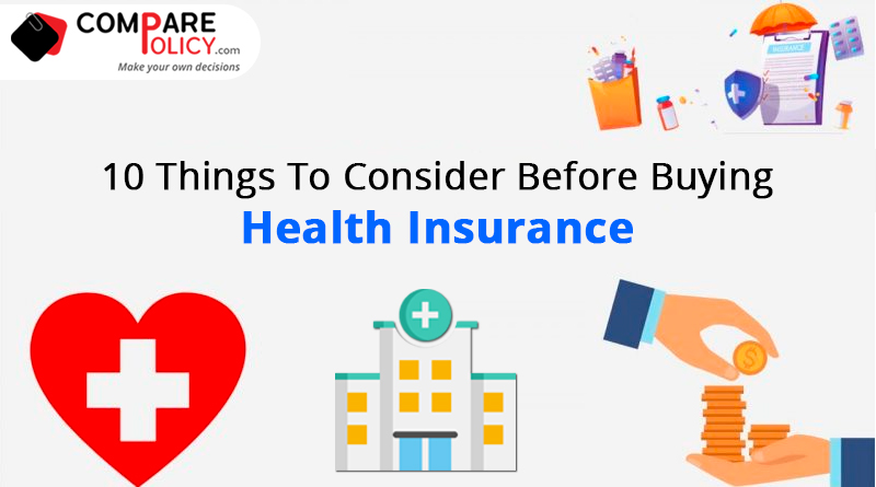 10 Things to consider before buying health insurance