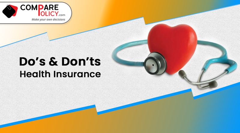 Do's and Don'ts Health Insurance